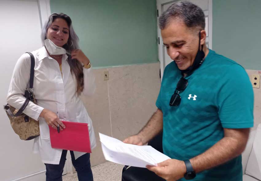 Hamed Kali, quien financiará proyecto de Oncología, recibe carta de agradecimiento de la dirección de Salud