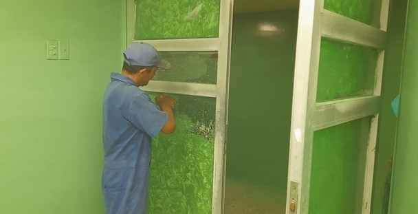 reparación salón de operaciones Jobabo