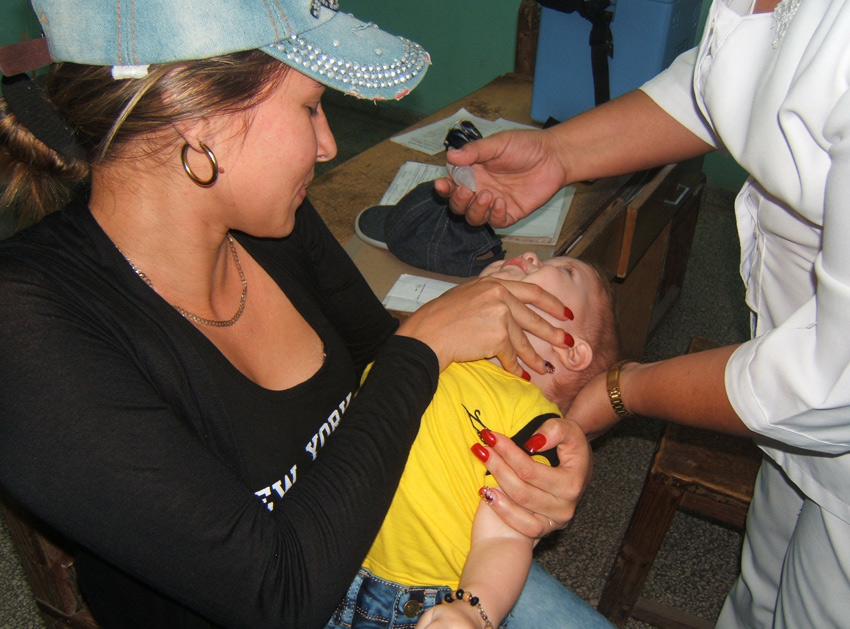 With the national immunization program, Cuba has eliminated six diseases, among them, the poliomyelitis 