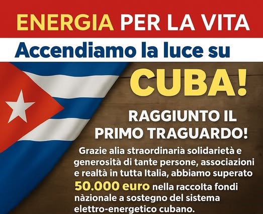 campaña energía vida italia por cuba