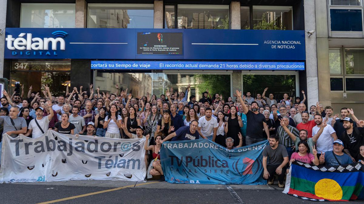 trabajadores medios publicos argentinaTelam