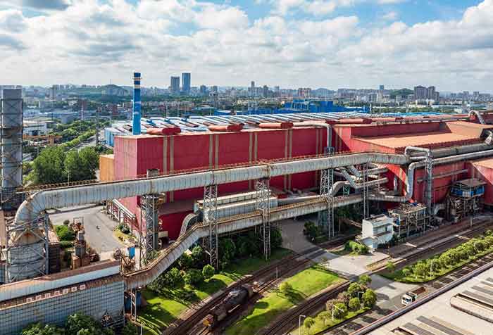 A surplus heat recycling facility of Ma'anshan Iron and Steel Company in Ma'anshan, east China's Anhui province. 