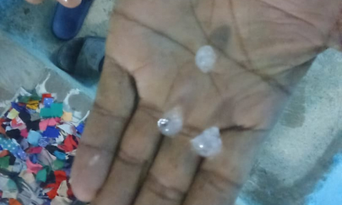 Tormenta local severa sorprende a Las Tunas, con granizos y fuertes lluvias