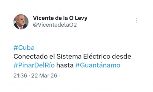 Tras jornadas de microsistemas y arranques, SEN cubano recupera su unidad
