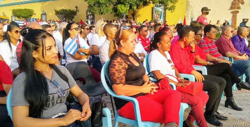Main act commemorating July 26th events in Las Tunas municipality.
