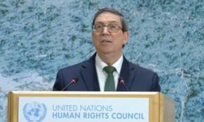 Minister of Foreign Affairs of the Republic of Cuba, Bruno Rodríguez Parrilla.