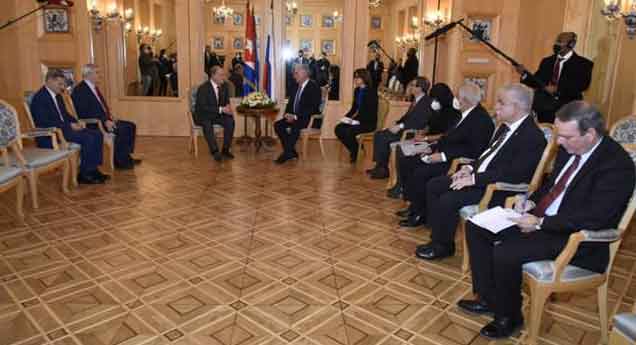 President Díaz-Canel thanked the Russian Communists for their support to the Caribbean island