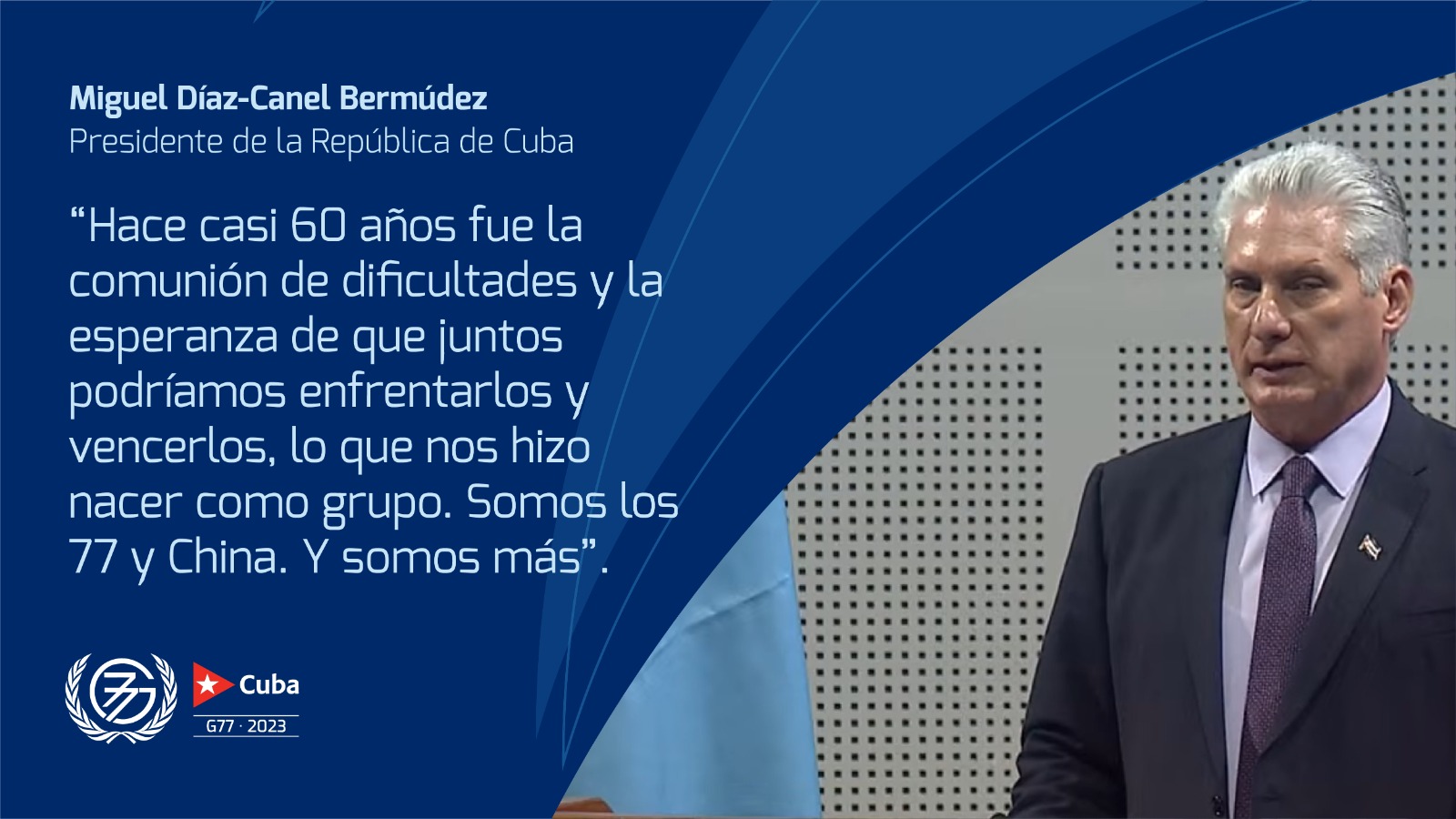 G 77 Cuba Diaz Canel 2