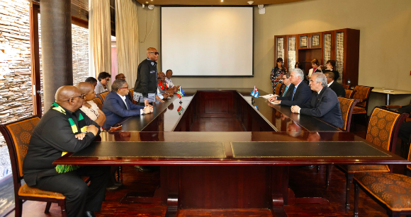 díazcanel reunion lideres partidos gobierno sudafrica agosto23 2023 1