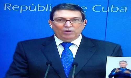 Cuban Foreign Minister at online High-Level Segment of the UN General Assembly marking the 75th Anniversary of the United Nations.