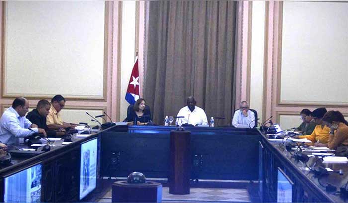 Extraordinary session of the Cuban Council of State.