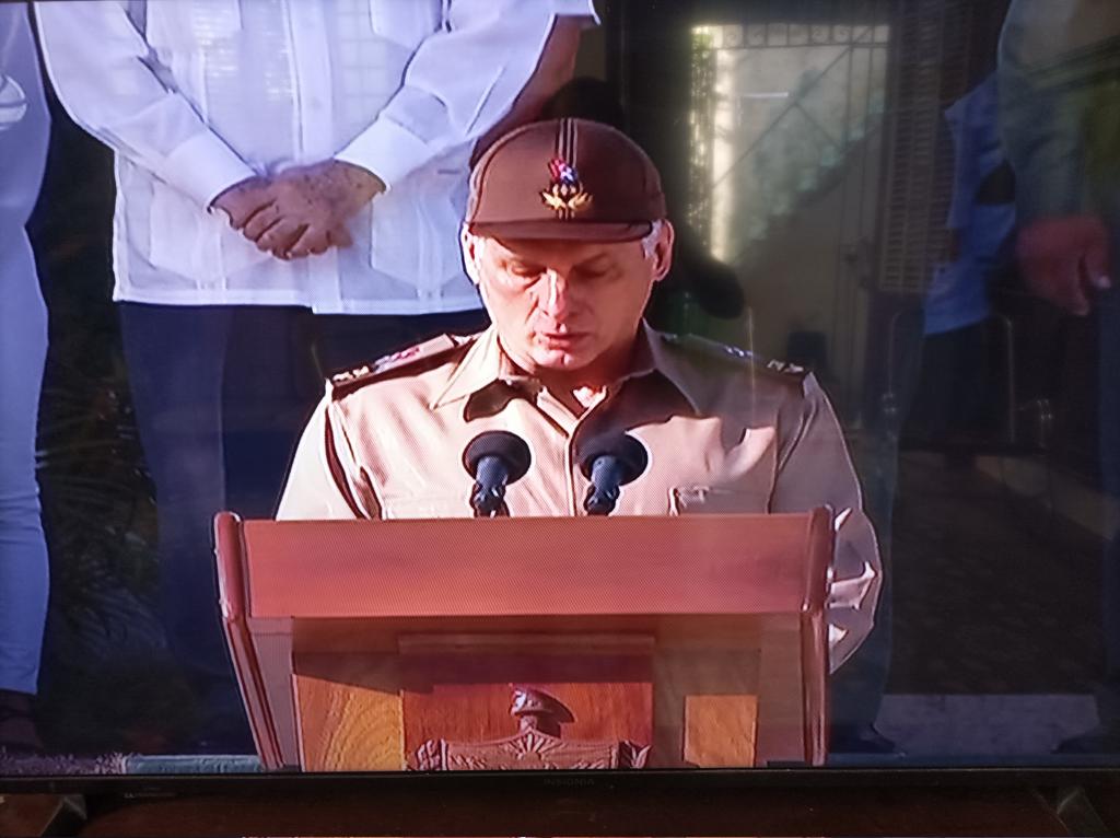 Díaz Canel inhumación de Ramiro Valdés