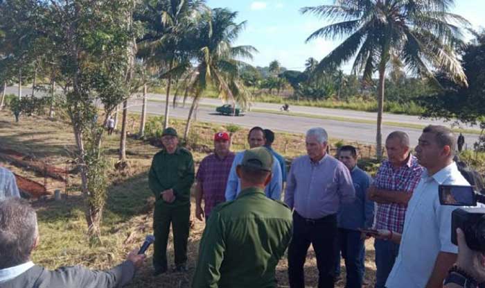 President Miguel Díaz-Canel continues his work agenda in the Cuban capital.