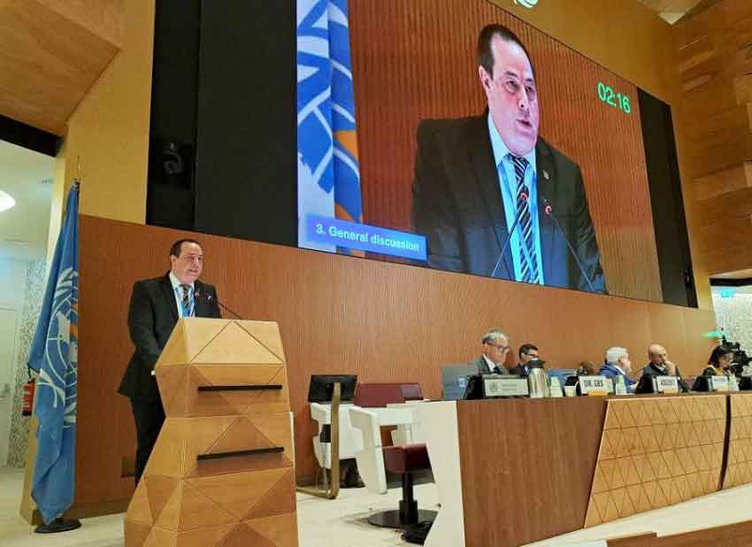 Portal Miranda spoke after the adoption of the Agreement on Pandemic Prevention, Response and Recovery