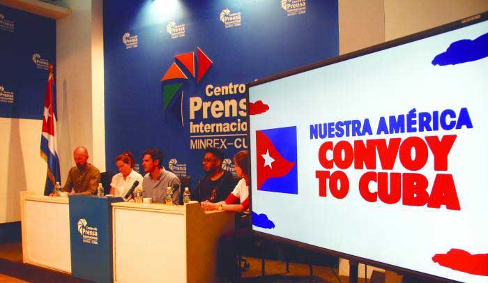 Medicines, food, medical supplies, school kits, and other essential items are part of the cargo of the Our America Convoy.