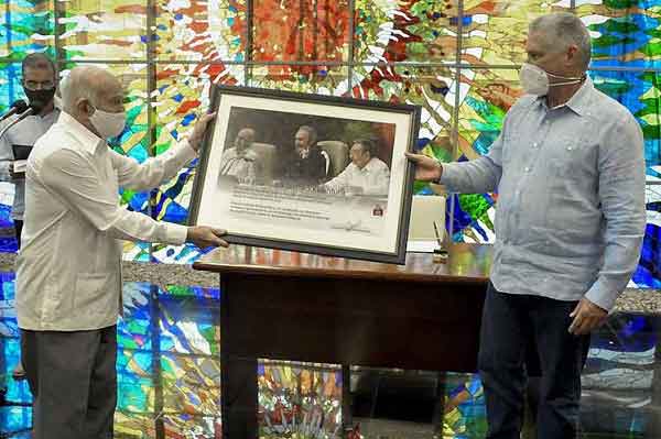Ceremony of handover of positions of the Secretariat members of the Central Committee of the Communist Party of Cuba (PCC)