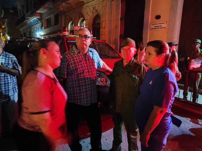Cuban Communist Party and government authorities came to the fatal scene