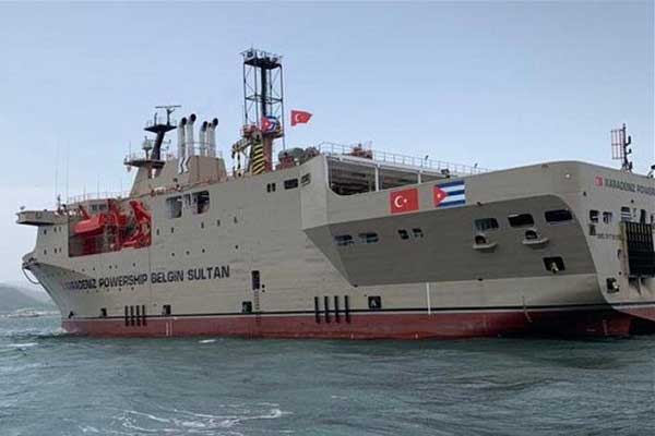 Floating power plant that will contribute 15 megawatts (MW) 