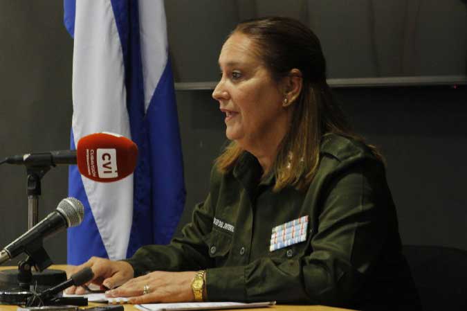 Colonel Luciana Kalistro Prieto, second head of the Ministry of the Interior's (MININT) Directorate of Attention to Minors.