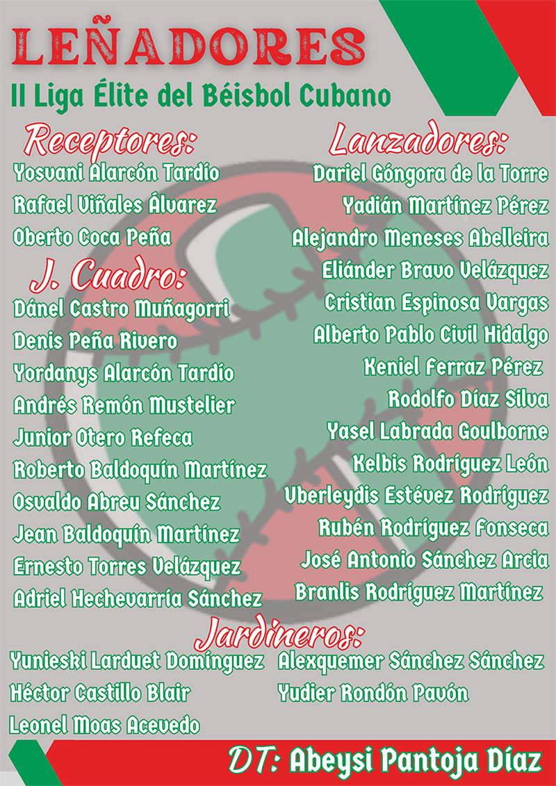 Nómina Leñadores Liga Élite 