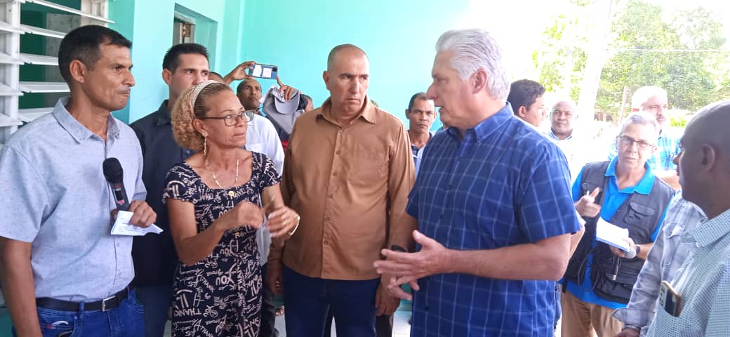 The President visited the Argentina Sur community.