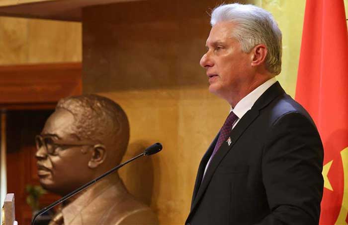 Diaz-Canel finish today his visit to Angola