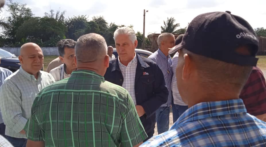 Diaz canel en Puerto carúpano 2024