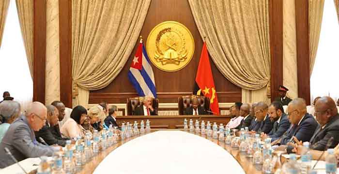 Diaz-Canel held talks with his Angolan counterpart