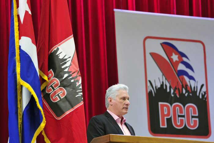 Díaz-Canel en la clausura del V Pleno del Comité Central del PCC