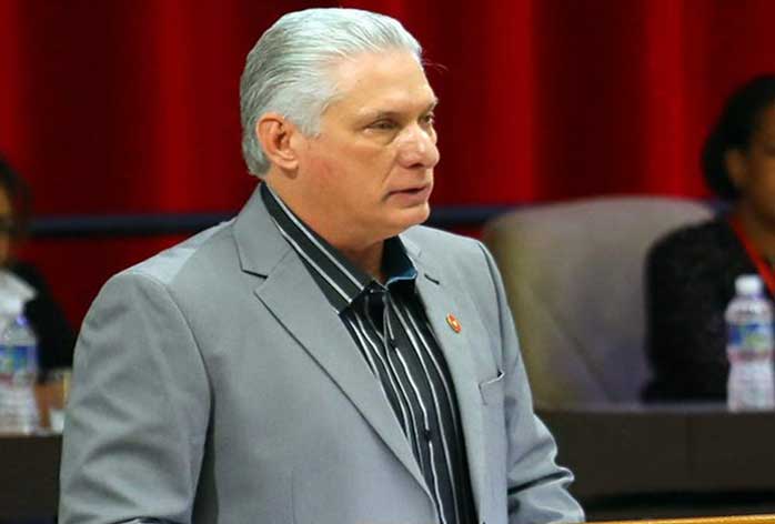 Díaz-Canel presented a report of his administration during the Parliament 10th ordinary session.