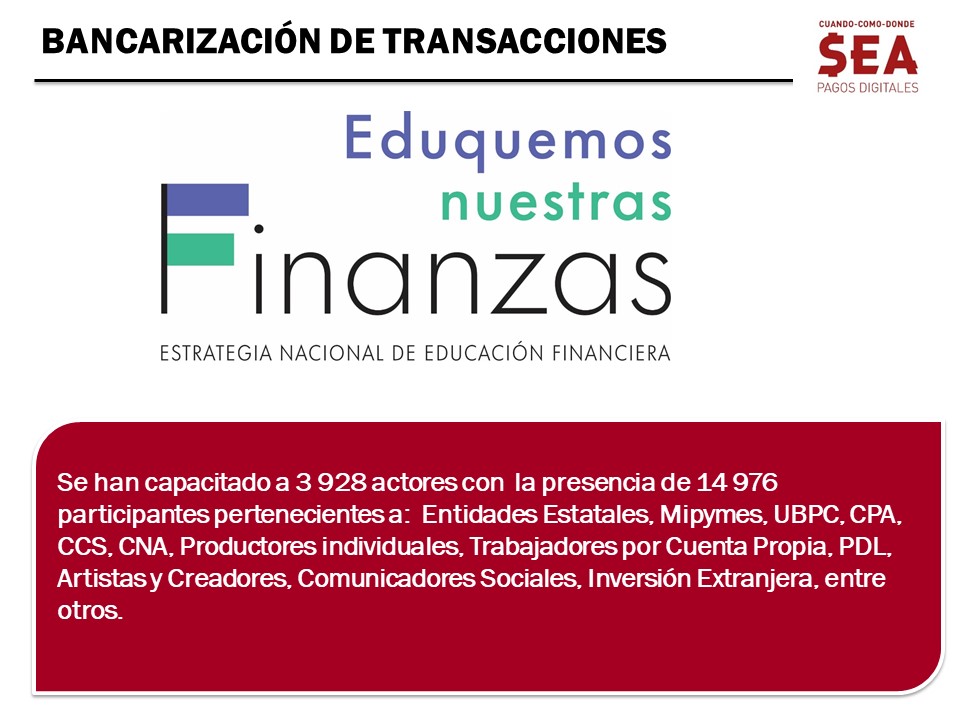 bancarizacion bandec LasTunas capacitacion