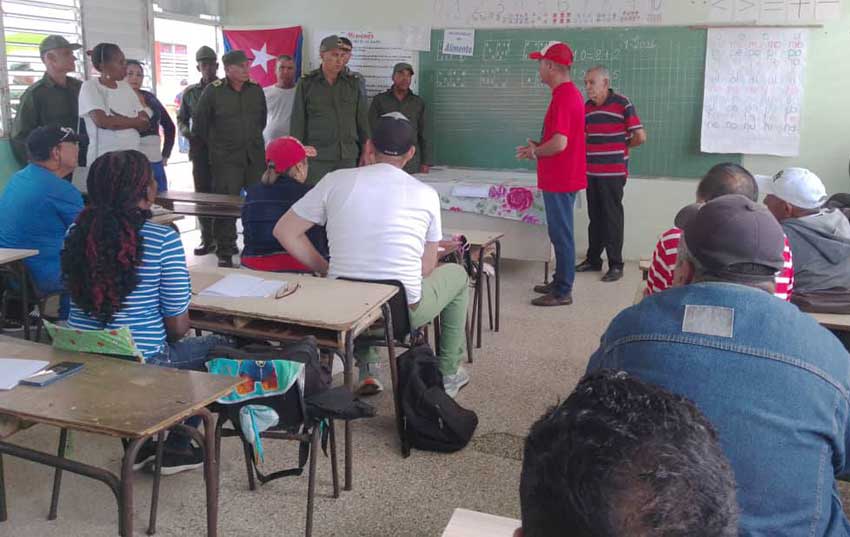 Ejercicio en la zona de defensa 310201, Malecón, en el municipio tunero de Puerto Padre.