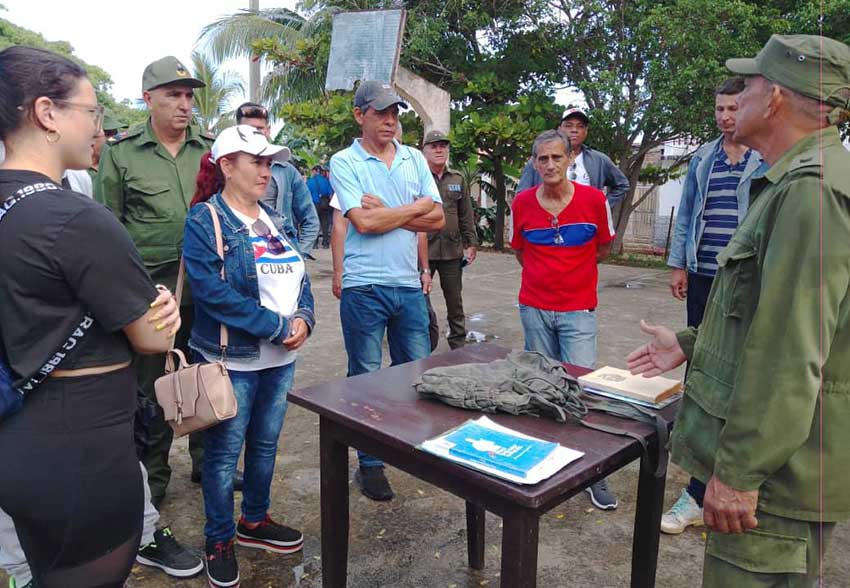 Ejercicio en la zona de defensa 310201, Malecón, en el municipio tunero de Puerto Padre.