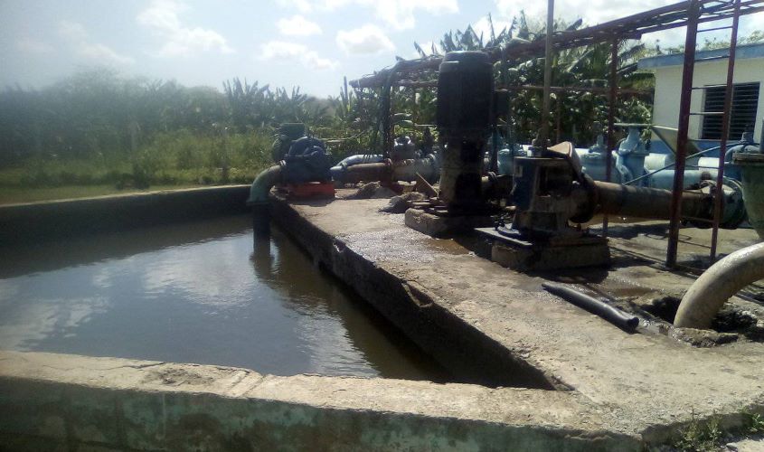 El Rincón hydraulic complex in the main supply source in Las Tunas City.