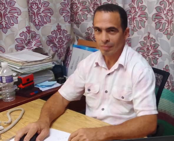 Maikel delegado adjunto de Acueducto Las tunas 