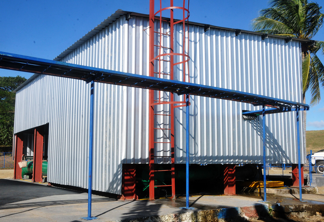The works included the infrastructure.