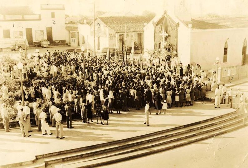 Community Mass in front of the parish church of St. Jerome