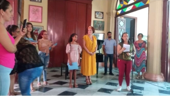 Cultura Momento de premiación en el concurso nacional de piano Amado Touza