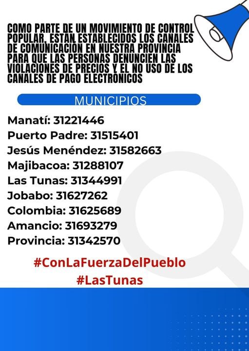 control popular precios las tunas 2024