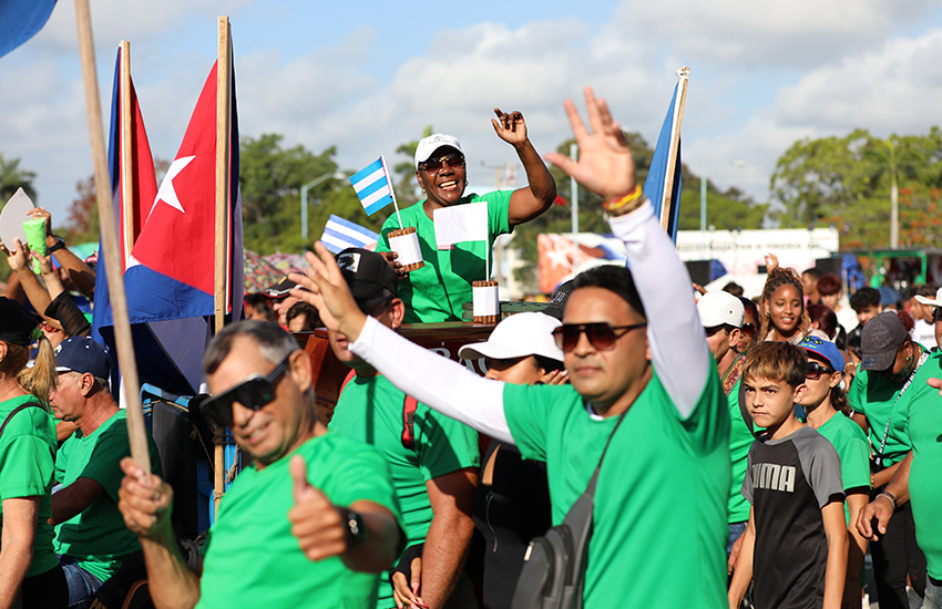 May Day Parade in Las Tunas.