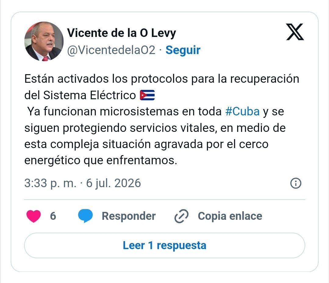 ministro energía caida SEN julio 2026