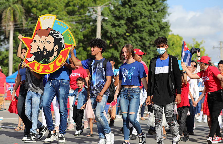 May Day Parade in Las Tunas.