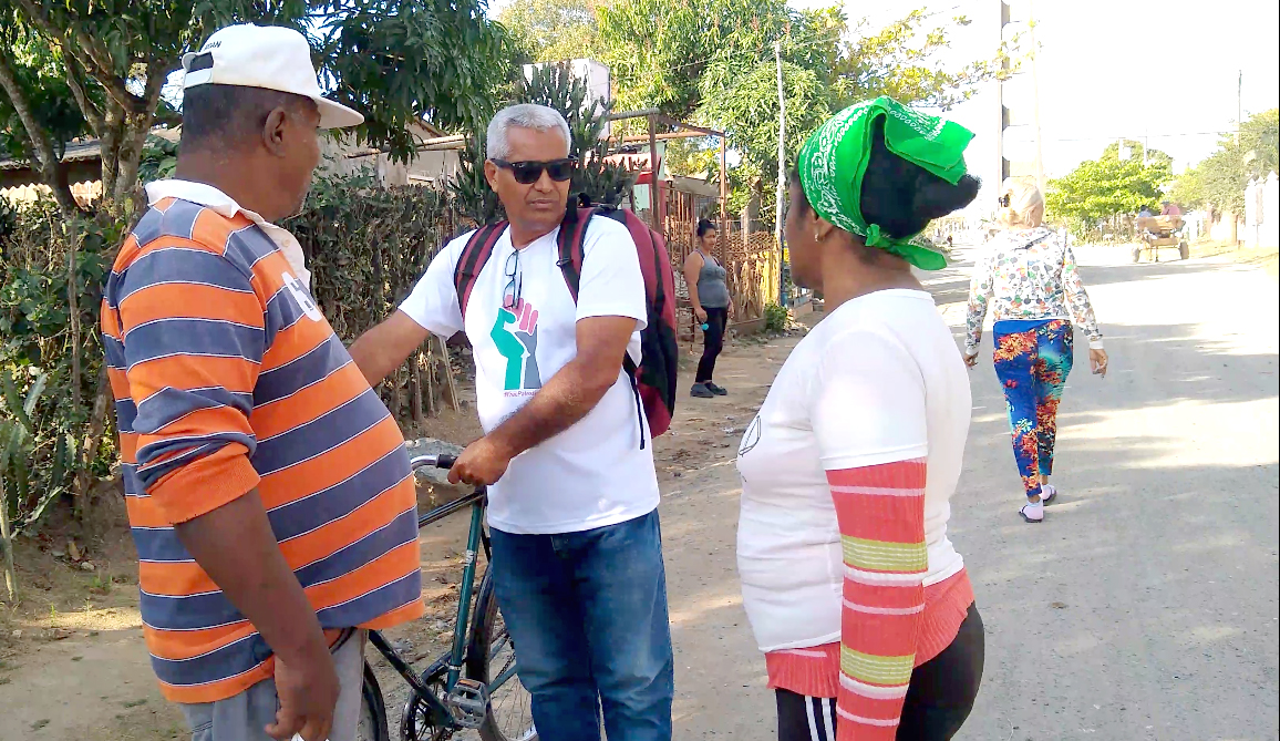 Adelquis Téllez González, the delegate of  the Palacón distric, in Las Tunas.