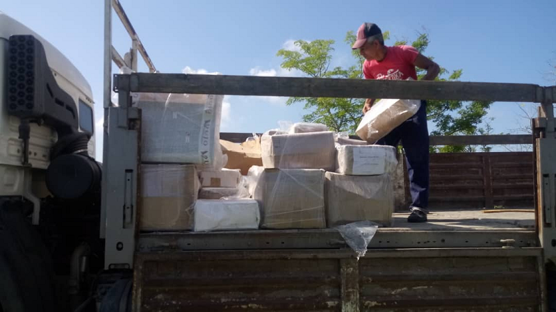 Donations are received and distributed by the Universal Company branch in the province