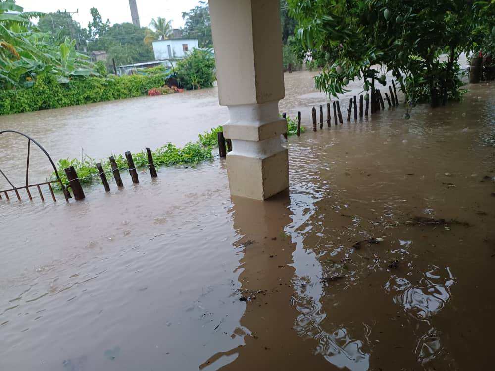 The Tana River, in Colombia municipality, overflowed its course
