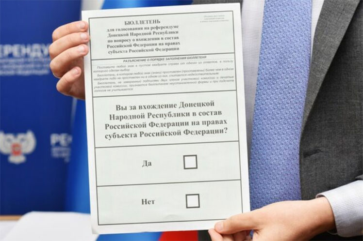 Boleta Referendo Donetsk y Lugansk