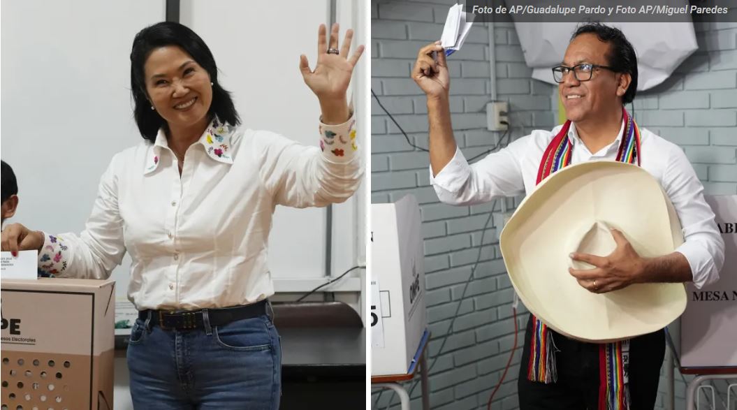 Keiko Fujimori y Roberto Sánchez