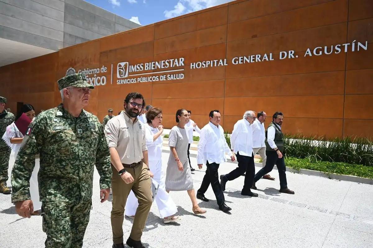 Sheinbaum inaugura en Merida el hospital Agustin O Horan uno de los mas grandes de America Latina