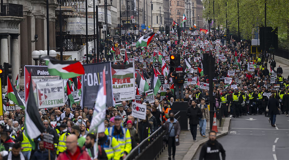 londres manifestacion pro palestina sab27abr 24