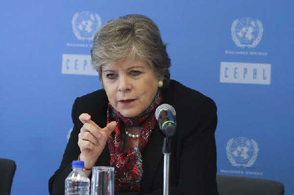 Secretaria ejecutiva de la Cepal, Alicia Bárcena.